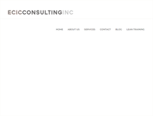 Tablet Screenshot of ecicconsulting.com